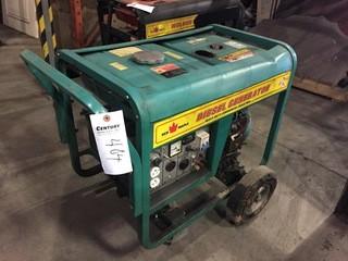 Red Maple LDG5500WE Diesel Generator Showing 99 Hrs. *LOCATED AT FRONTIER MECHANICAL*