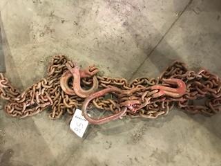 Lifting Chains C/w (2) Legs And Clutch Hooks *LOCATED AT FRONTIER MECHANICAL*