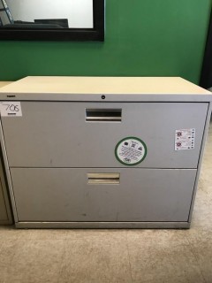 2-Drawer Metal Filing Cabinet *LOCATED AT FRONTIER MECHANICAL*