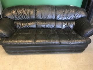 Leather Couch *LOCATED AT FRONTIER MECHANICAL*