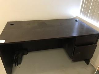 Wood Office Desk *LOCATED AT FRONTIER MECHANICAL*