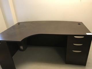 Wood Office Desk *LOCATED AT FRONTIER MECHANICAL*