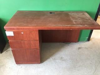 Wood Office Desk *LOCATED AT FRONTIER MECHANICAL*