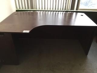 Wood Office Desk *LOCATED AT FRONTIER MECHANICAL*