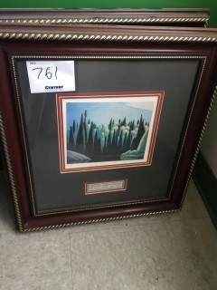 (1) Framed Picture *LOCATED AT FRONTIER MECHANICAL*