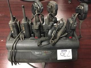 Qty Of (5) Motorola Radios C/w Motorola Charger *LOCATED AT FRONTIER MECHANICAL*