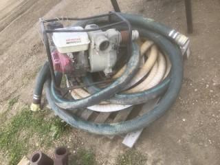 3" Honda Trash Pump.  (Needs Repairs). *LOCATED AT THE EDMONTON REGIONAL AUCTION CENTRE* 