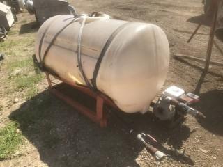 Water Tank With Pump. ( Not Running, But Turns Over).   *LOCATED AT THE EDMONTON REGIONAL AUCTION CENTRE* 