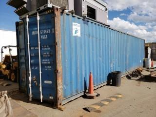 40Ft Storage Container. SN INKU611498 *Note: Buyer Responsible For Load Out* *LOCATED AT FRONTIER MECHANICAL*