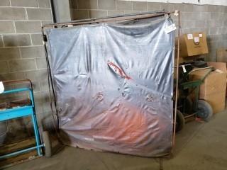 Qty Of (2) Welding Screens *Note: Damage On One Screen*