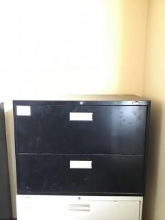 (1) 2-Drawer Metal Filing Cabinet