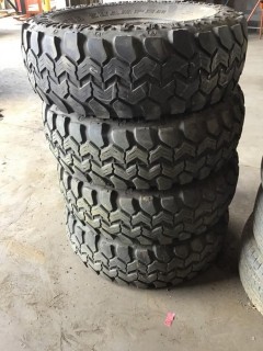 Qty Of (4) 37X12.50 R16.5LT Tires *LOCATED AT FRONTIER MECHANICAL*