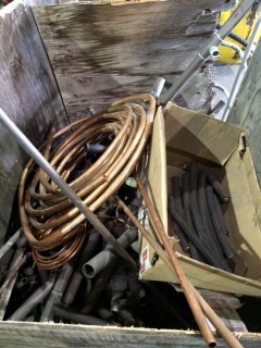 Crate Of Copper Tubing And Misc Supplies *LOCATED AT FRONTIER MECHANICAL*