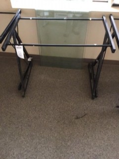 Unassembled Glass Top Desk *LOCATED AT FRONTIER MECHANICAL*