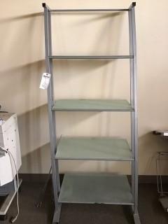 5-Tier Glass Top Shelf *LOCATED AT FRONTIER MECHANICAL*