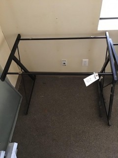 Unassembled Glass Top Desk *LOCATED AT FRONTIER MECHANICAL*