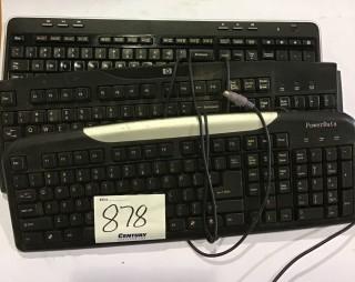 Qty Of (3) Keyboards *LOCATED AT FRONTIER MECHANICAL*