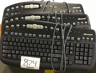 Qty Of (3) Keyboards *LOCATED AT FRONTIER MECHANICAL*