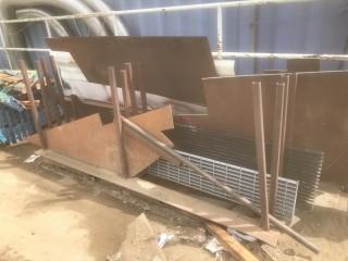 Steel Rack C/w Contents *LOCATED AT FRONTIER MECHANICAL*