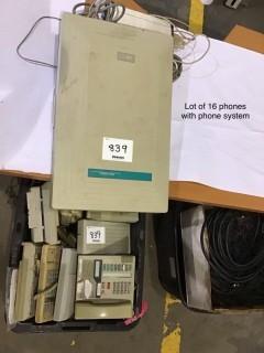 Phone System C/w Qty Of Phones *LOCATED AT FRONTIER MECHANICAL*