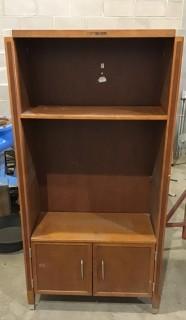 Wood Book Shelf *LOCATED AT FRONTIER MECHANICAL*