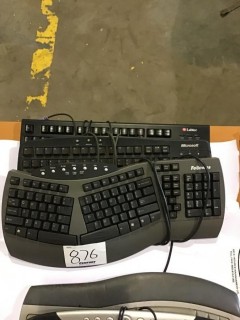 Qty Of (3) Keyboards *LOCATED AT FRONTIER MECHANICAL*