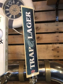 Trap Lager Tap Handle.
