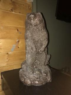 Clay Bear Statue 19".