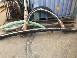 Qty Of 3 1/2" Hose C/w Stainless Flex Hose And Suction Hose *LOCATED AT FRONTIER MECHANICAL*