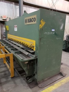 1990 HACO TS3012 1/2" X 10' Plate Sheer SN 64813 *NOTE: Buyer Responsible For Load Out, Power Disconnected*