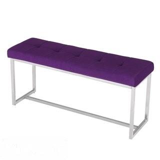 Orren Ellis Kiana Tufted Upholstered Bench - Purple Velvet (OREL6943_23829620)