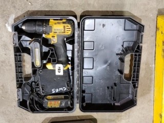 Dewalt Cordless Drill C/w Battery And Charger