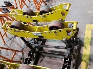 (2) LJ Welding and Machine 4000lb Pipe Roll