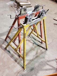 Qty Of (2) Pipe Roller Stands