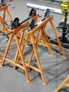 Qty Of (2) Rigid Pipe Roller Stands