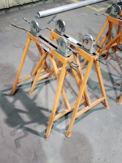 Qty Of (2) Rigid Pipe Roller Stands