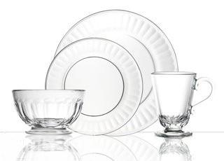 La Rochere Perigord Glass 24 Piece Dinnerware Set, Service for 6 (LRR1243)