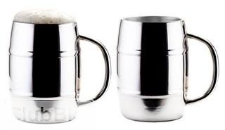 Old Dutch International KeepKool Double Walled Stainless Steel 33.8 oz. Moscow Mule Mug - 3 Sets of 2 (OI2136)