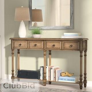 August Grove Eleanor Console Table - Natural (ATGR1532)