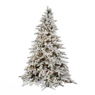 Vickerman Flocked Utica 12' Green Fir Artificial Christmas Tree with 2150 Dura-Lit Clear Lights with Stand (VCO5753)