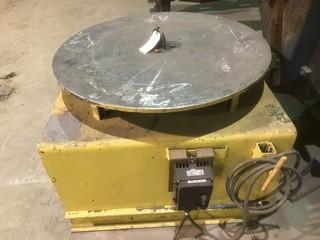 Custom Built Vertical Welding Rotator/Positioner C/w Variable Speed, 40 in Diameter