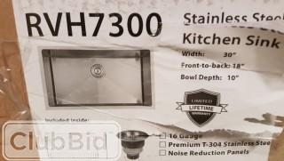 Club Series Undermount Stainless Steel 9 in. Single Bowl Bar/Prep Sink