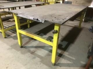 8'X 4'X 3' Steel Table 