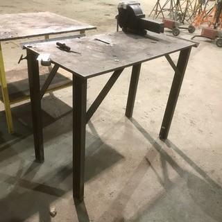 4' X 2'X 3' Steel Table C/w Contents