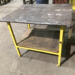 3'6" X 2'10" X 3' Steel Table