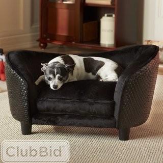 Enchanted Home Pet Ultra Plush  Dog Sofa with Loft Cushion - Brown (FVL1389_13677027_24773358)