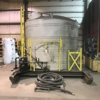 Hydro Test Tank C/w Skid Mounted, Pressure Pump *Note: Buyer Responsible For Load Out*