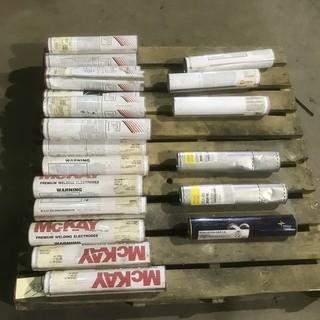 Qty (21) Packs Of Assorted Size Welding Rod