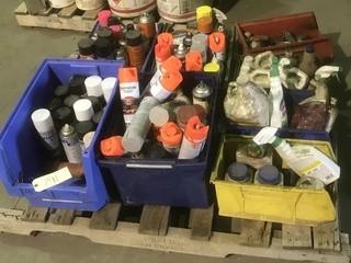 Qty Of Spray Cans And Cleaners