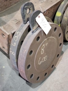 Qty Of (2) 8in 600PSI Flange Covers